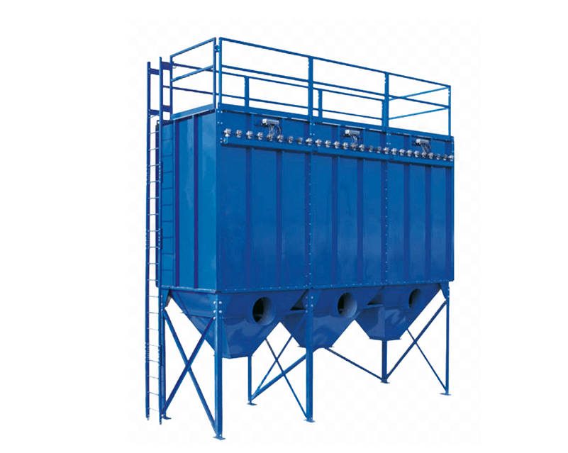 The blue bag dust collector has a solid and durable overall structure.